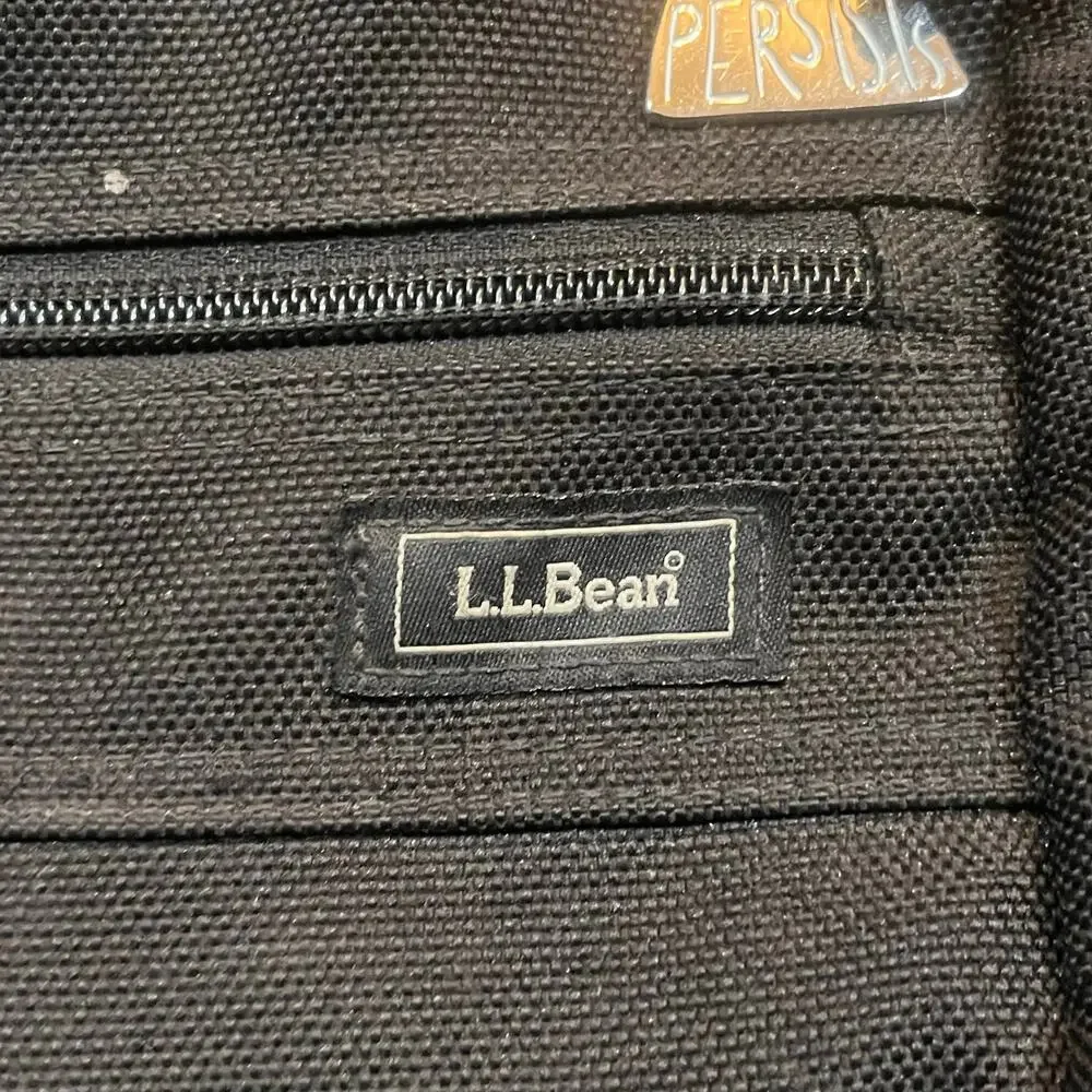 L.L. Bean Black Messenger Backpack Computer Multi use Utility Traveler Crossbody